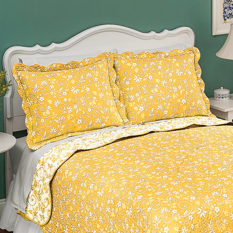 Yellow best sale euro sham